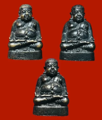 **เคาะแรก 80**รูปหล่อพระสังกัจจายน์ หลวงพ่อเพี้ยน วัดเกริ่นกฐิน รุ่นทรัพย์ทวีเพิ่มพูน ปี 2555  ตอกโค๊ต ว.ฐ. (3องค์)
