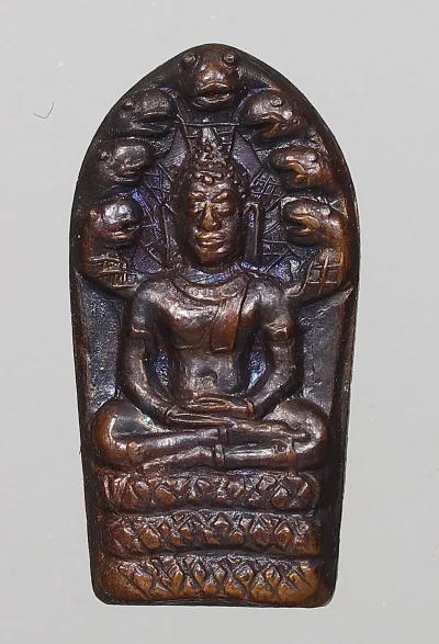 120.- พระนาคปรกใบมะขาม หลวงปู่ธูป ปี2519 วัดแคนางเลิ้ง กรุงเทพมหานคร