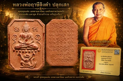 มังกรทองมาแว้วววว พระพิมพ์หลวงพ่อปาน หลวงพ่อฤาษีลิงดำ วัดท่าซุง รุ่นพุทธบูชา ปี 2533 เนื้อดิน ออกวัดบางนมโค จ.อยุธยา