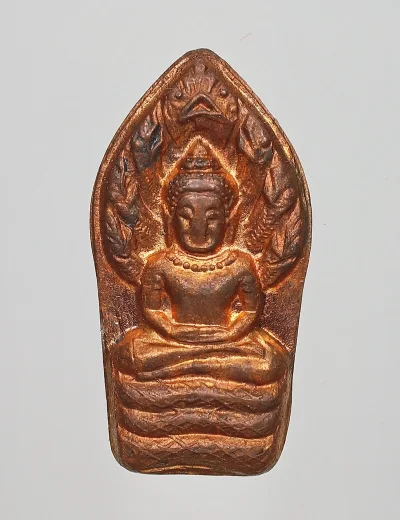 80.- พระปรกใบมะขาม พระธรรมญาณมุนี วัดกวิศราราม ลพบุรี ปี2537