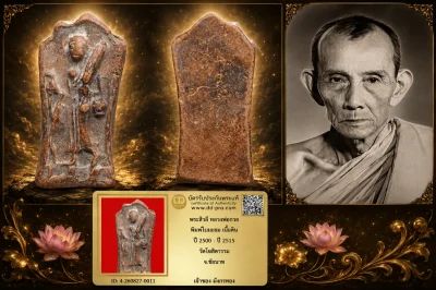 มังกรทองมาแว้ววววววว พระสีวลี หลวงพ่อกวย พิมพ์ใบมะยม เนื้อดิน ปี 2500 - ปี 2515 วัดโฆสิตาราม จ.ชัยนาท