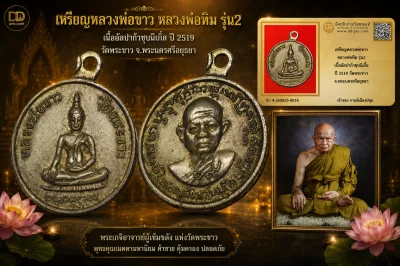 รับประกันพระแท้ เหรียญหลวงพ่อขาว หลวงพ่อทิม รุ่น2 เนื้ออัลปาก้าชุบนิเกิ้ล ปี 2519 วัดพระขาว จ.พระนครศรีอยุธยา