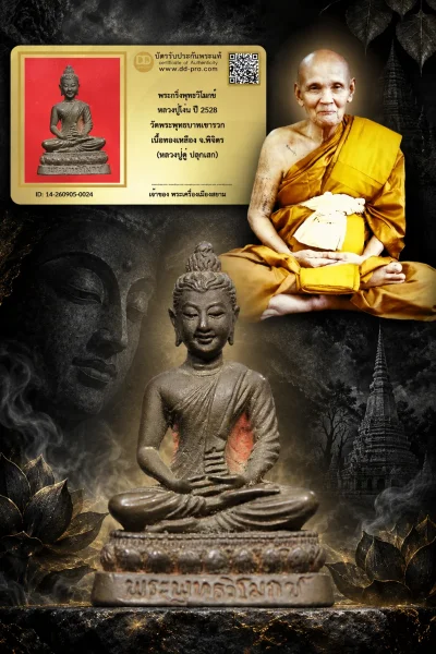 +++ เริ่มประมูล พระแท้ๆ 40 ครับ หายากมาก ครับ วัดใจให้ครับ พระกริ่งพุทธวิโมกข์ หลวงปู่โง่น ปี 2528 วัดพระพุทธบาทเขารวก เนื้อทองเหลือง จ.พิจิตร (หลวงปู่ดู่ ปลุกเสก) ทุนมาแพง *** ตัวจริงเสียงจริง *** แท้ดูง่ายครับ +++ ข้อมูลตามบัตรรับประกัน +++
