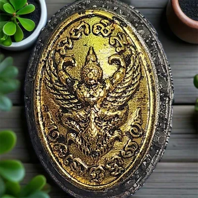 ## 60 ## หลวงปู่มหาศิลา สิริจันโท วัดโพธิ์ศรีสะอาด เบี้ยแก้พญาครุฑ ยอดบารมี มีปรอทวิ่งด้านใน