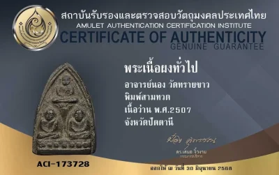 วัดใจ 10 บาท กับ หลวงปู่ทวด อ.นอง พิมพ์ 3 ทวด นิยมสุด หายากสุด+ใบป๋อง