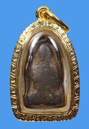 พระปิดตาหลวงปู่เอี่ยม วัดหนัง พิมพ์สังฆาฏิ เนื้อตะกั่ว