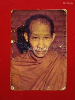 รูปถ่าย พิมพ์หน้าดุ หลวงพ่อเกษม เขมโก ปี 2518 แท้ทันแน่นอน