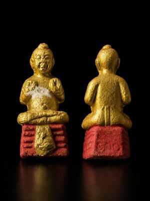กุมารทอง หลวงปู่แย้ม วัดสามง่าม ปี 2557 รุ่น 100 ปี เนื้อดิน พร้อมบัตรรับรองพระแท้