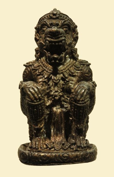 ʕ•́ᴥ•̀ʔっ..หนุมาน รุ่นเศรษฐีก้าวหน้า เนื้อโลหะผสม วัดพระกริ่ง จ.เลย ปี 2552