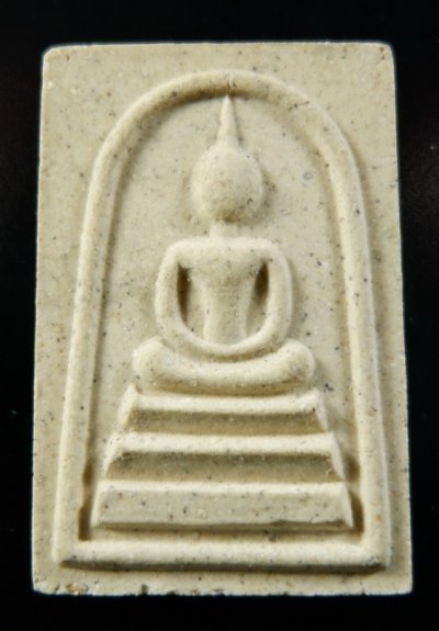 (120-) พระสมเด็จพิมพ์นิยมหลวงปู่ภู วัดอินทรวิหารบางขุนพรหม จ.กรุงเทพฯ ปี ๒๕๓๕ พิมพ์พระประธาน หลังปั๊มหมึกเดิมบางๆตามกาลเวลา สวยครับ