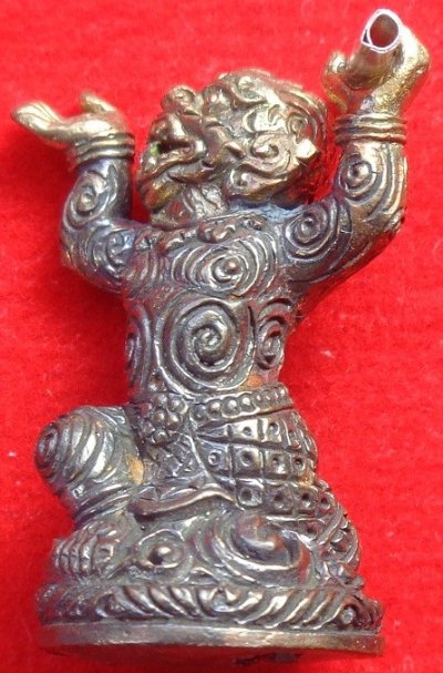 หนุมานมหาเดช ๓๐ ทัศ หลวงพ่อรักษ์ อนาลโย วัดสุทธาวาส จ.อยุธยา ปี ๒๕๖๐ เนื้อนวะโลหะ ตะกรุดเงิน