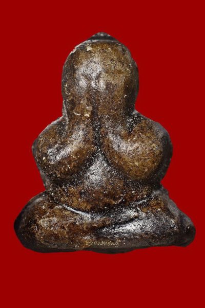 ʕ•́ᴥ•̀ʔっ. . พระปิดตา หลวงพ่อทองสุข วัดสะพานสูง เนื้องผงคลุกรัก รุ่นแจกแม่ครัว ปี2520-2525 + บัตรตรวจสอบ