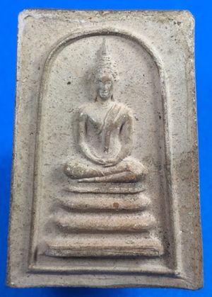 @@@เคาะแรก200บาท@@@ พระสมเด็จพระพุทธโคดมหลังพุทโธ หลวงพ่อขอม วัดไผ่โรงวัว ปี 2505 เนื้อดินเผา