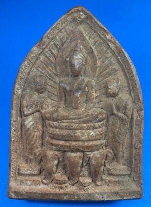 @@@เคาะแรก200บาท@@@พระพุทธโคดม ฐานช้างสามเศียร โมคคัลลา-สารีบุตร ปี 2505 หลวงพ่อขอม วัดไผ่โรงวัว จ.สุพรรณบุรี องค์ที่1