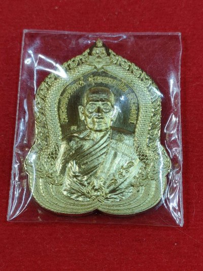 เหรียญสิริมงคล หลวงพ่อพัฒน์ วัดห้วยด้วน ปี63 เนื้อทองเหลือง เลข8568 มีกล่อง