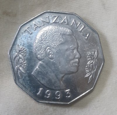 เหรียญ 5 ชิลลิงแทนซาเนีย ปี 1993 (Tanzania 5 Shilingi 1993)