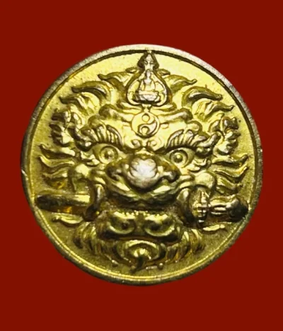 **เคาะแรก 35**เหรียญเสือคาบดาบ (กันชง) หลังยันต์มงคลจักวาล หลวงพ่อหวล วัดชาวเหนือ ราชบุรี