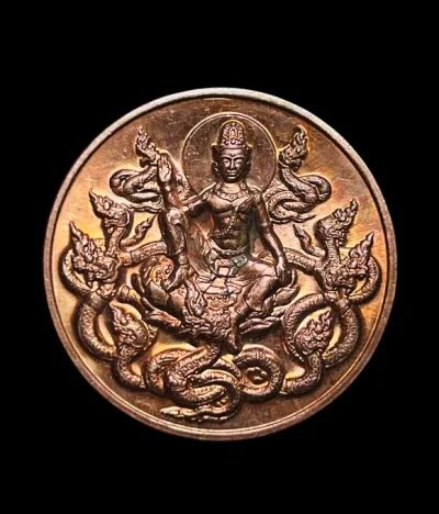 **เคาะแรก 50**เหรียญท้าวจตุคามรามเทพ รุ่นพระบารมีร่มไทร ปี 2550 เนื้อทองเเดง วัดพระมหาธาตุ นครศรีธรรมราช
