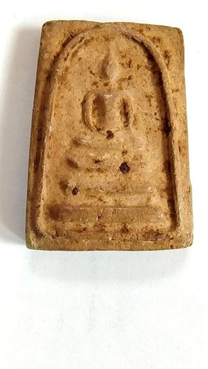 300.-พระสมเด็จหลังยันต์ ด้านหน้าฝังพลอยดิบ