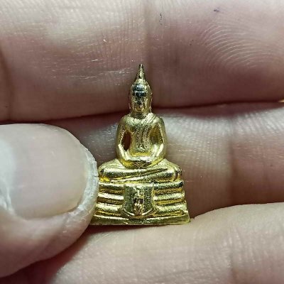 ✅1-338 วัดใจ 50 พระพุทธโสธรเล็กรุ่นสร้างพระอุโบสถ วัดโสธรวรารามวรวิหาร จ.ฉะเชิงเทรา ปี 2545 กะไหล่ทอง กล่องเดิม