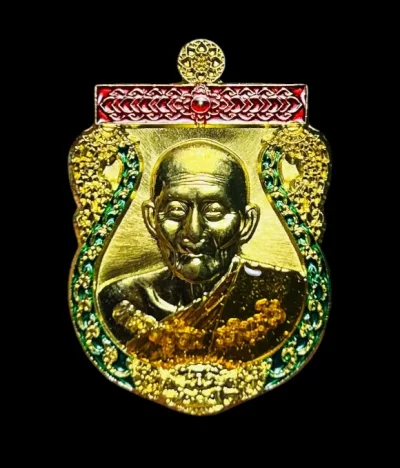 **เคาะแรก 50**เหรียญเศรษฐีน้อย หลวงปู่ฮก วัดราษฎร์เรืองสุข (มาบลำบิด) ชลบุรี ปี 2559 เนื้อทองทิพย์หลงยา พร้อมกล่องเดิม